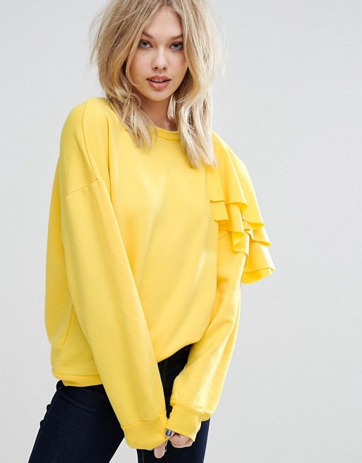 Frill Detail Sweatshirt